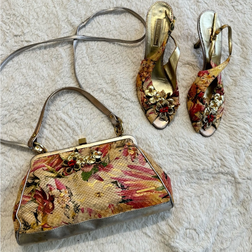 Marino Fabiani Heels and Handbag Set